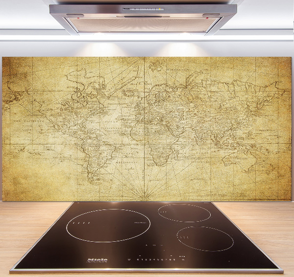Panel do kuchyně Stará mapa světa