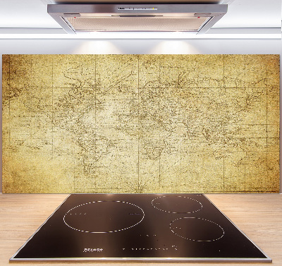 Panel do kuchyně Stará mapa světa
