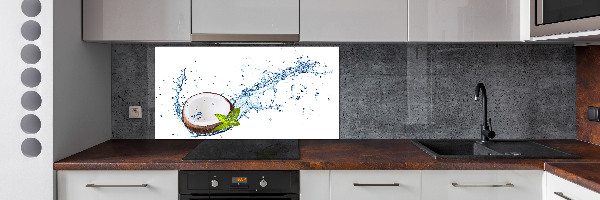 Dekorační panel sklo Kokos a voda