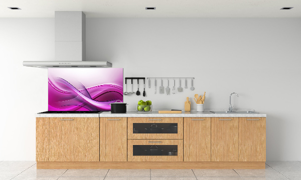 Skleněný panel do kuchynské linky Vlny pozadí