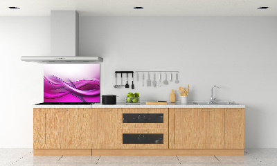 Skleněný panel do kuchynské linky Vlny pozadí