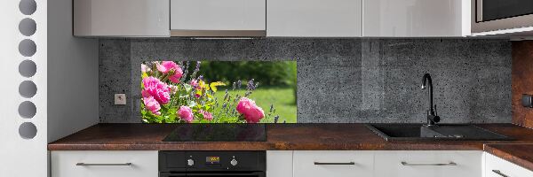 Dekorační panel sklo Díková růže