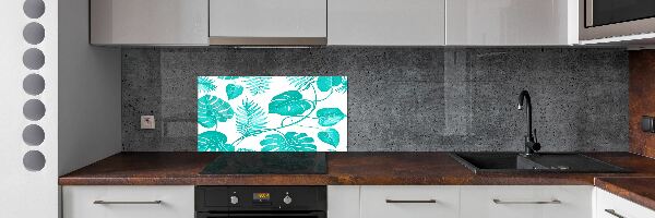 Panel do kuchyně Tropické listí