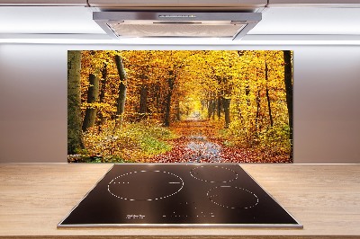 Dekorační panel sklo Podzimní les
