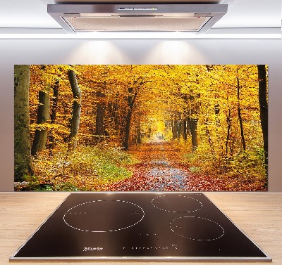 Dekorační panel sklo Podzimní les