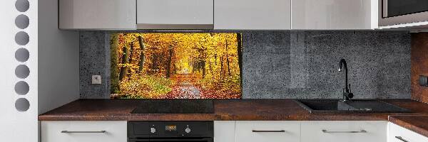 Dekorační panel sklo Podzimní les