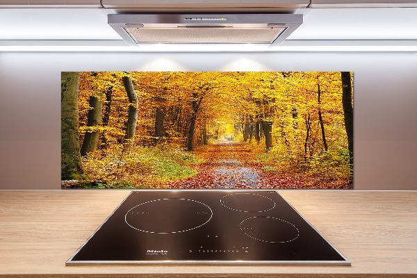 Dekorační panel sklo Podzimní les