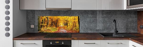 Dekorační panel sklo Podzimní les