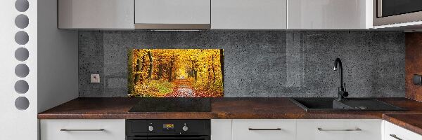 Dekorační panel sklo Podzimní les