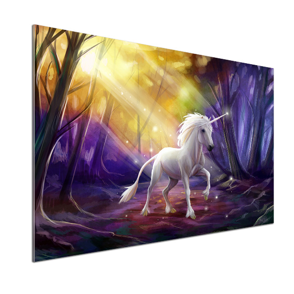Dekorační panel sklo Jednorožec