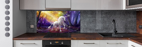 Dekorační panel sklo Jednorožec
