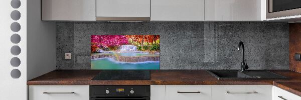 Panel do kuchyně Vodopád v lese