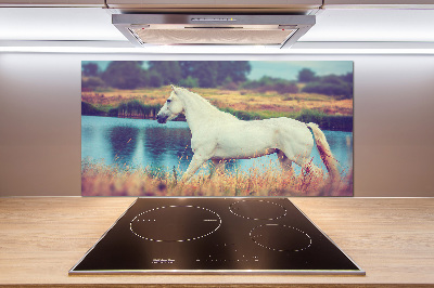 Panel do kuchyně Bílký kůň jezero