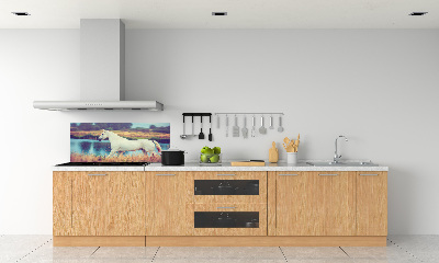 Panel do kuchyně Bílký kůň jezero
