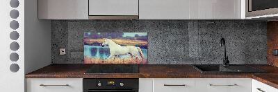 Panel do kuchyně Bílký kůň jezero