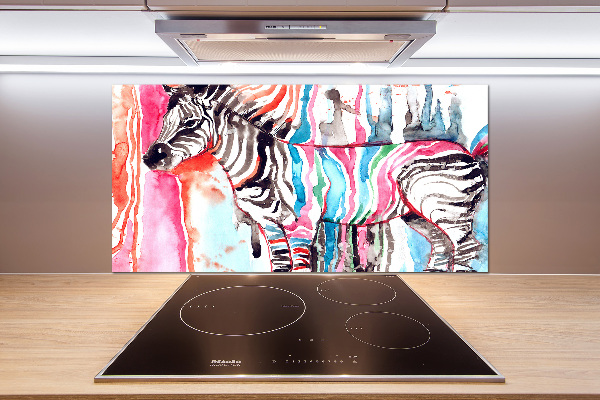 Panel do kuchyně Barevná zebra