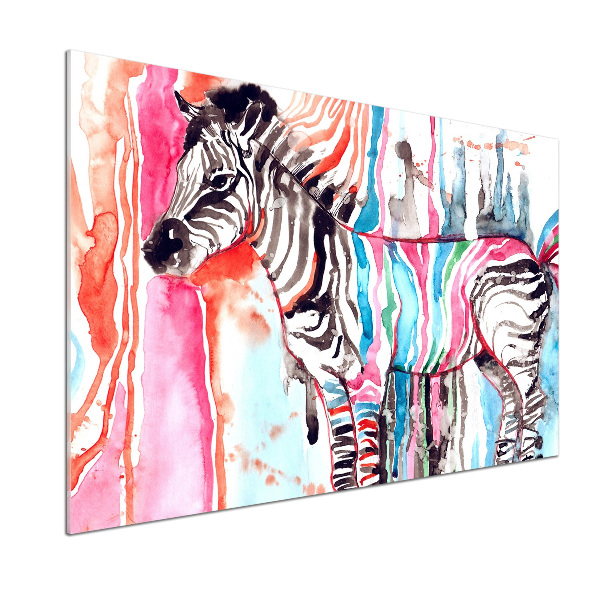 Panel do kuchyně Barevná zebra