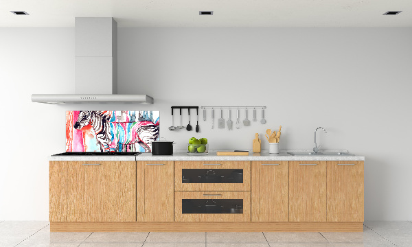 Panel do kuchyně Barevná zebra