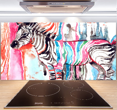 Panel do kuchyně Barevná zebra