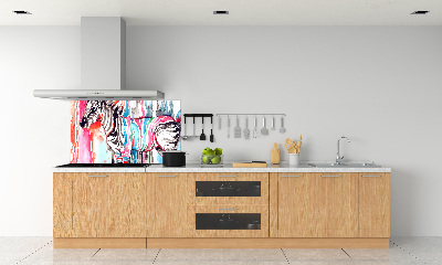 Panel do kuchyně Barevná zebra