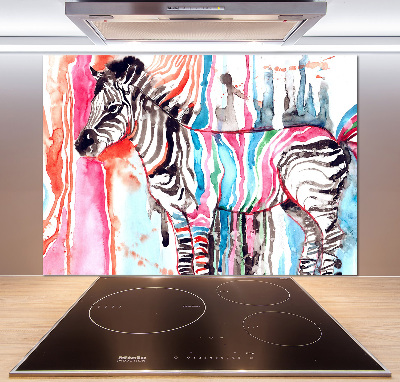 Panel do kuchyně Barevná zebra
