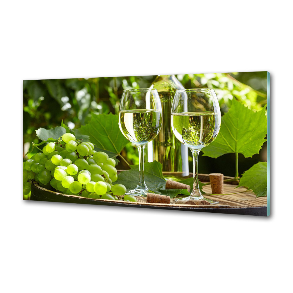 Panel do kuchyně Bílé víno a ovoce