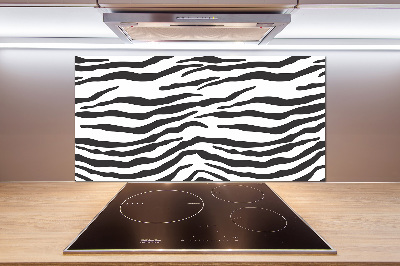 Skleněný panel do kuchynské linky Zebra pozadí