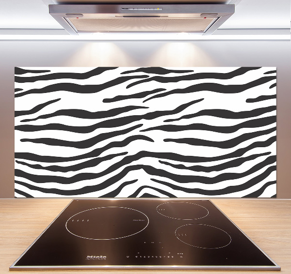 Skleněný panel do kuchynské linky Zebra pozadí
