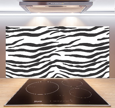 Skleněný panel do kuchynské linky Zebra pozadí