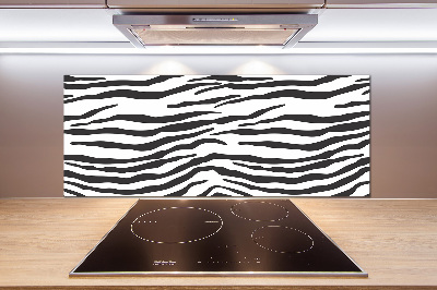 Skleněný panel do kuchynské linky Zebra pozadí