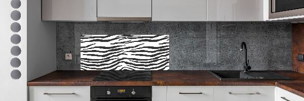 Skleněný panel do kuchynské linky Zebra pozadí