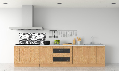 Skleněný panel do kuchynské linky Zebra pozadí