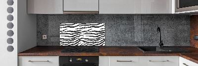 Skleněný panel do kuchynské linky Zebra pozadí