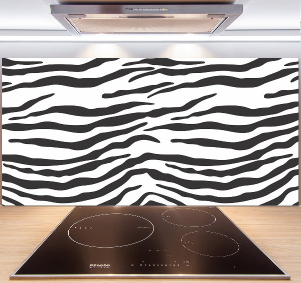 Skleněný panel do kuchynské linky Zebra pozadí
