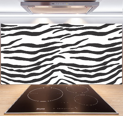 Skleněný panel do kuchynské linky Zebra pozadí