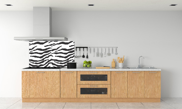 Skleněný panel do kuchynské linky Zebra pozadí