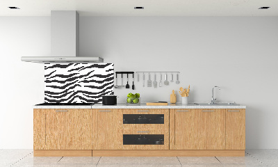 Skleněný panel do kuchynské linky Zebra pozadí