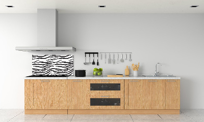 Skleněný panel do kuchynské linky Zebra pozadí