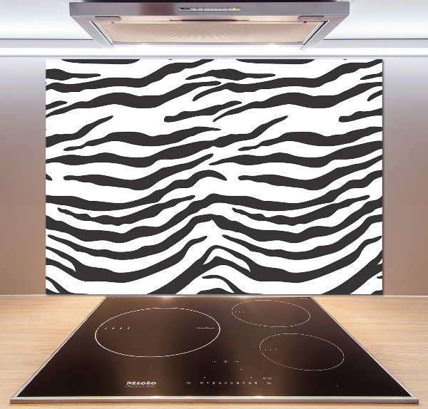 Skleněný panel do kuchynské linky Zebra pozadí