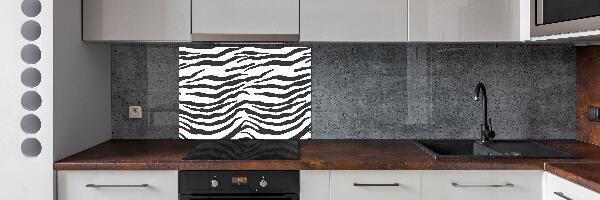 Skleněný panel do kuchynské linky Zebra pozadí
