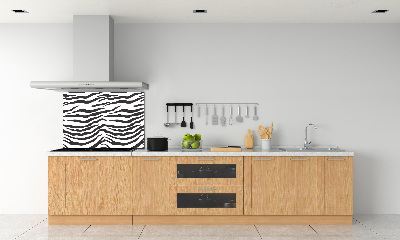 Skleněný panel do kuchynské linky Zebra pozadí