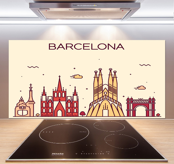 Panel do kuchyně Nápis Barcelona