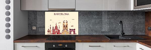Panel do kuchyně Nápis Barcelona