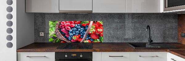 Panel lacobel Koš lesního ovoce
