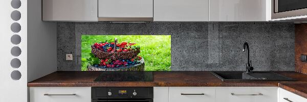 Panel lacobel Koš lesního ovoce