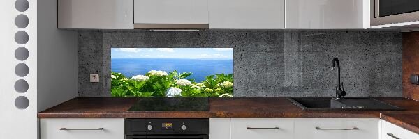 Panel do kuchyně Květiny nad mořem