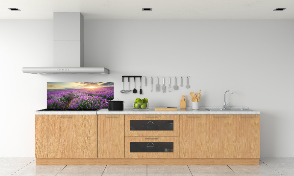 Dekorační panel sklo Pole levandule
