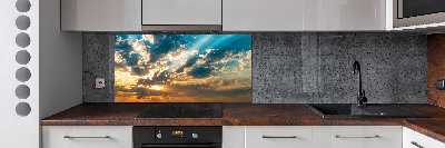 Panel lacobel Západ slunce nebe