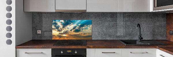 Panel lacobel Západ slunce nebe