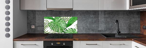Panel do kuchyně Tropické listí